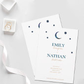 アンダーザスターズブルームーンシックタイポグラフィ結婚ズ セーブザデート