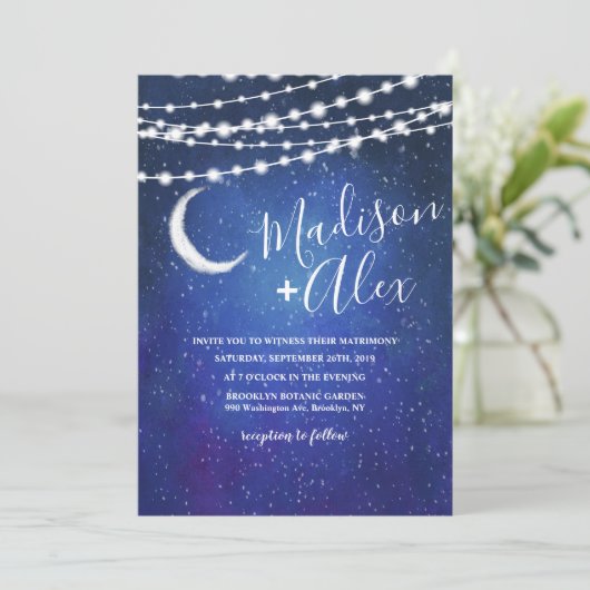 アンダーザスターズ結婚式招待状 招待状 (スタンド正面)