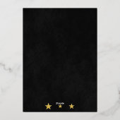 アンダーザスターズ誕生日 箔招待状 (裏面)