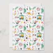 アンダーザビッグトップサーカスカーニバル誕生日 招待状 (裏面)