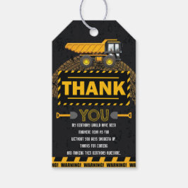 アンダーショベル建築誕生日ありがとう ギフトタグ