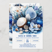 アンダーシーアドベンチャーボーイ誕生日 招待状 (正面/裏面)