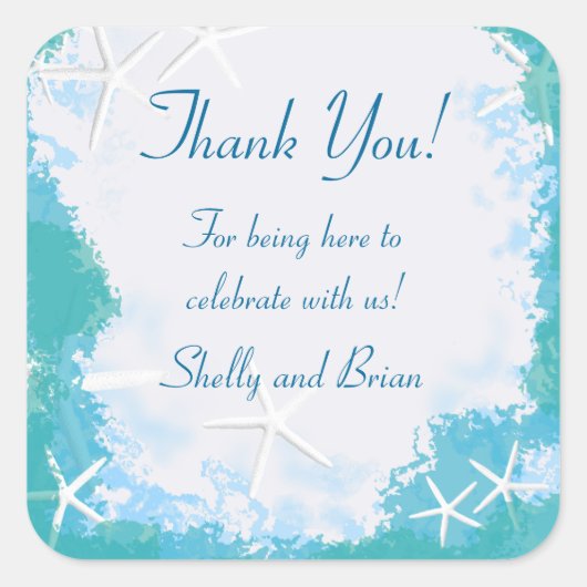 アンダーシースターズありがとうお気に入りラベル スクエアシール (正面)