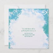 アンダーシースターズトロピカル結婚式招待状 招待状 (裏面)