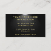 アンダースポットライトゴモダンールデンブラックプロフェッショナル 名刺 (裏面)