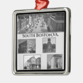 アンダース工芸品，サウスボストン，VA.クリスマス メタルオーナメント (左)