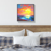 アンダース工芸品* Sun Rising* キャンバスプリント (インサイチュ (寝室))