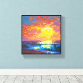 アンダース工芸品* Sun Rising* キャンバスプリント (インサイチュ (ウッドフロア))