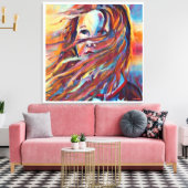 アンダース工芸品* Waiting*印象派の水彩画 キャンバスプリント (インサイチュ (リビング))