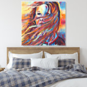 アンダース工芸品* Waiting*印象派の水彩画 キャンバスプリント (インサイチュ (寝室))