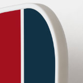 アンダース文字レッド・ブルー・ナイト・クレストの意味 ピックルボールラケット (左詳細)