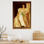 アンダース・ゾーンのエベン・リチャーズ夫人のポートレート ポスター (キッチン)