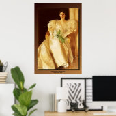 アンダース・ゾーンのエベン・リチャーズ夫人のポートレート ポスター (ホームオフィス)