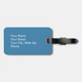 アンダーソンのタータンチェック格子縞の荷物のラベル ラゲッジタグ (裏面横)