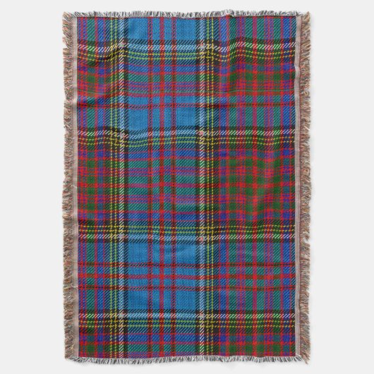 アンダーソンの一族のタータンチェック スローブランケット (正面縦)