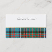 アンダーソンカラフルプレイドカスタム名刺 名刺 (裏面)