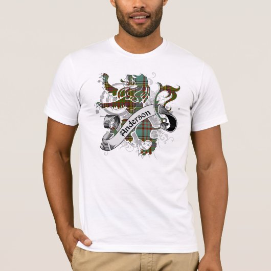 アンダーソンタータンチェックライオン Tシャツ (正面)