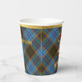 アンダーソンパーソナライズされたタータンチェッククリスマス 紙コップ (右)