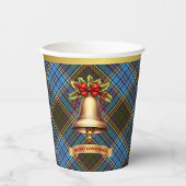 アンダーソンパーソナライズされたタータンチェッククリスマス 紙コップ (正面)