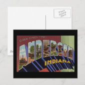 アンダーソン・インディアナ氏の挨拶 ポストカード (正面/裏面)