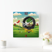 アンダーソン・クランバッジゴルフスクエアウォールクロック スクエア壁時計 (ホーム)