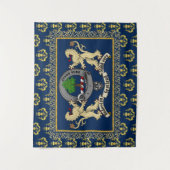 アンダーソン・クラン・バッジ&モットーw/ライオンズ タペストリー (正面)