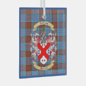 アンダーソン・クレストw/アンダーソンタータンチェックChristmaOrminor ガラスオーナメント (正面右)