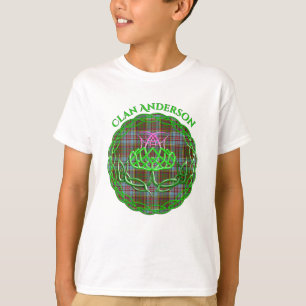 アンダーソン・スコットランドタータンチェックセルティックティスル Tシャツ