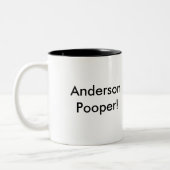 アンダーソンPooperの最も不精でしかし最もかわいいパグ! ツートーンマグカップ (左)