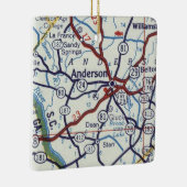 アンダーソンSCヴィンテージマップ セラミックオーナメント (右)