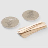 アンダートゥインクルライトオンバーラップ結婚式 プログラムファン ハンドファン (組立なし)