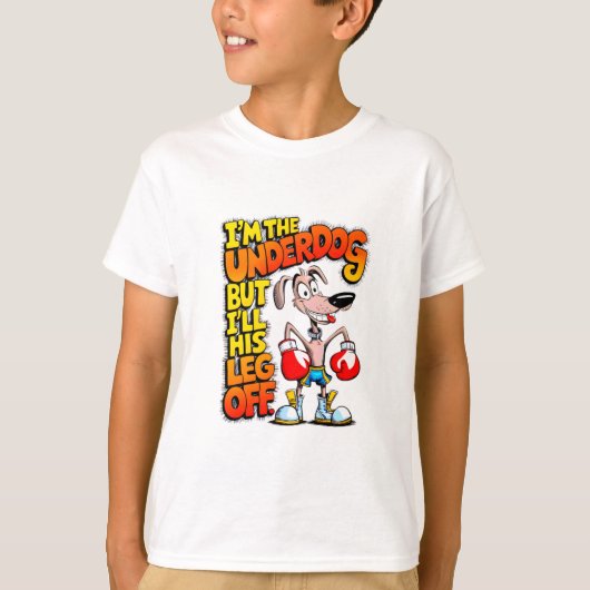 「アンダードッグチャンピオン」 Tシャツ (正面)