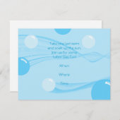 アンダーバブルプールパーティの招待状 招待状 (正面/裏面)