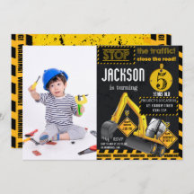 アンダー建築ショベル誕生日写真