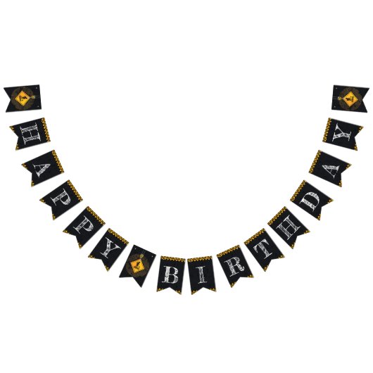 アンダー建築ハッピーバースデー バンティングフラッグ (全)