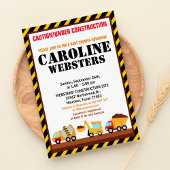 アンダー建築ベビーシャワーパーティの招待状 招待状