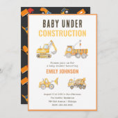アンダー建築ベビーシャワー招待状 招待状 (正面/裏面)