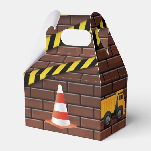 アンダー建築レンガ誕生日パーティー フェイバーボックス (裏面サイド)