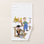 アンダー建築大工バスルーム用タオル バスタオルセット (ハンドタオル)