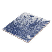 アンダー・ダーク・ブルー・海・シーン・カニ壁画PC.#2 C. タイル (側面)