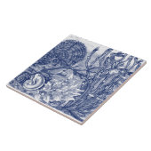 アンダー・ダーク・ブルー・海・シーン・フィッシュ壁画PC#6 CE タイル (側面)