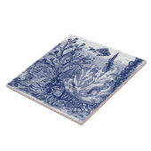 アンダー・ダーク・ブルー・海・シーン・ロブスター<壁画PC#4> タイル (側面)