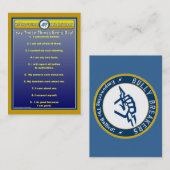 アンチいじめっ子の毎日の断言の便利な財布カード 名刺 (正面/裏面)