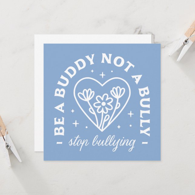 アンチいじめの予防かわいいレトロ引用文 (正面/裏面インサイチュ)