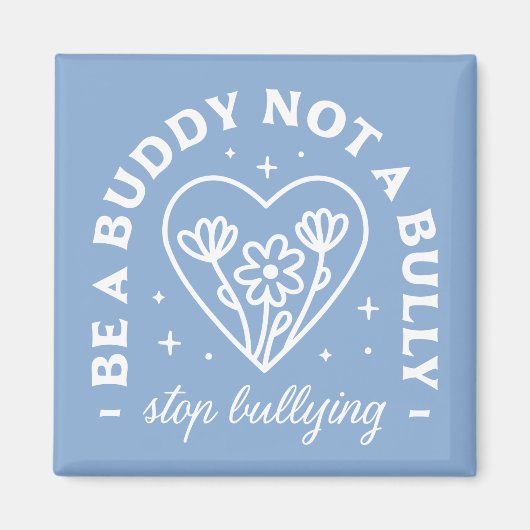 アンチいじめの予防かわいいレトロ引用文 マグネット (正面)