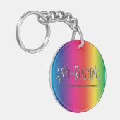 アンチいじめること キーホルダー (正面左)