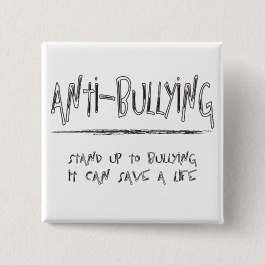 アンチいじめること 缶バッジ (正面)