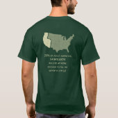 アンチいじめる健康な仕事場ビルを渡して下さい Tシャツ (裏面)