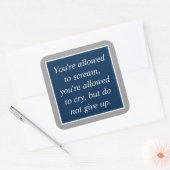 アンチうつ自殺防止やる気を起こさせる スクエアシール (封筒)