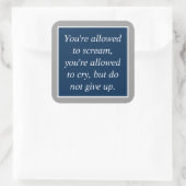 アンチうつ自殺防止やる気を起こさせる スクエアシール (バッグ)